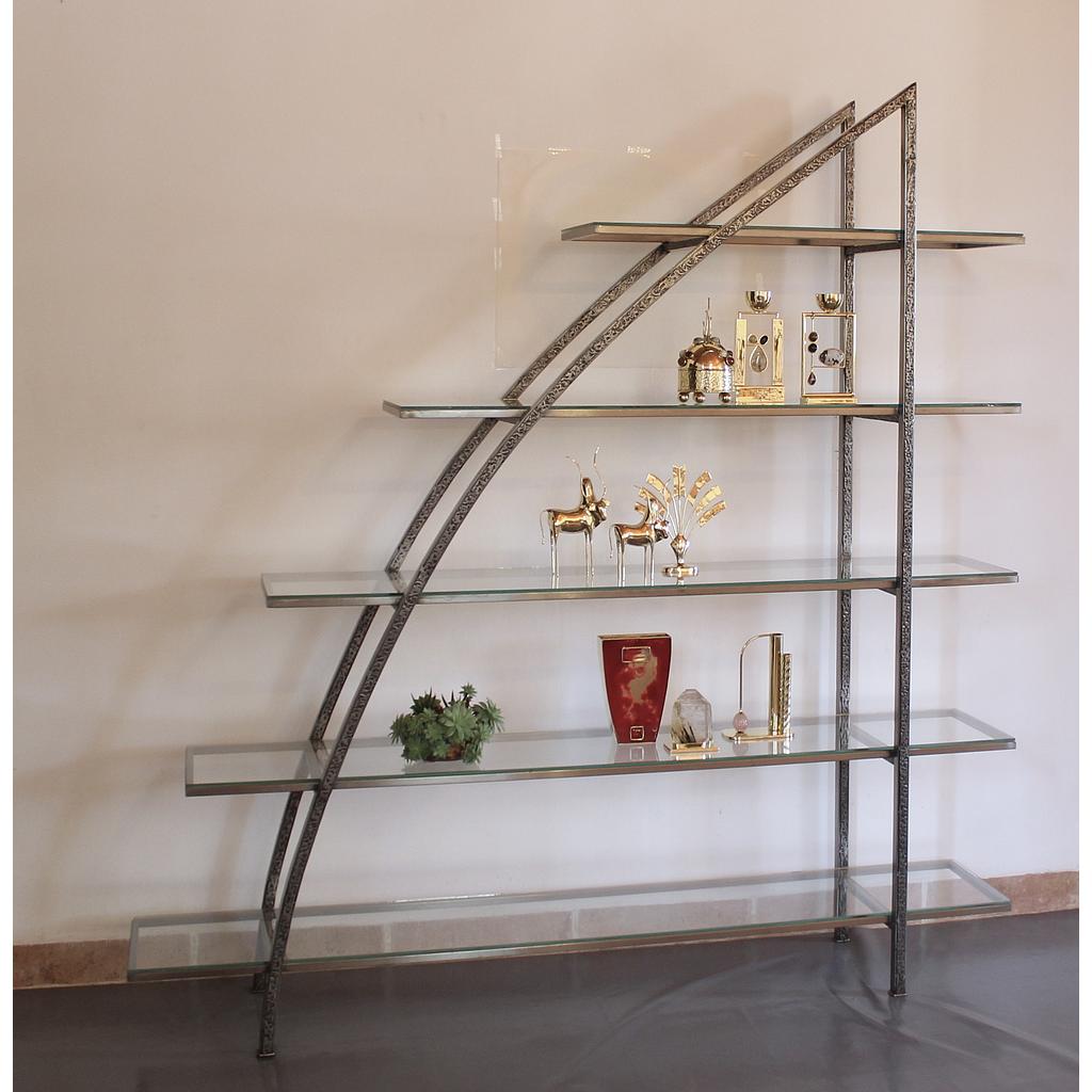 Etagère demi arche L 180 x P 32 x H 187 cm, 