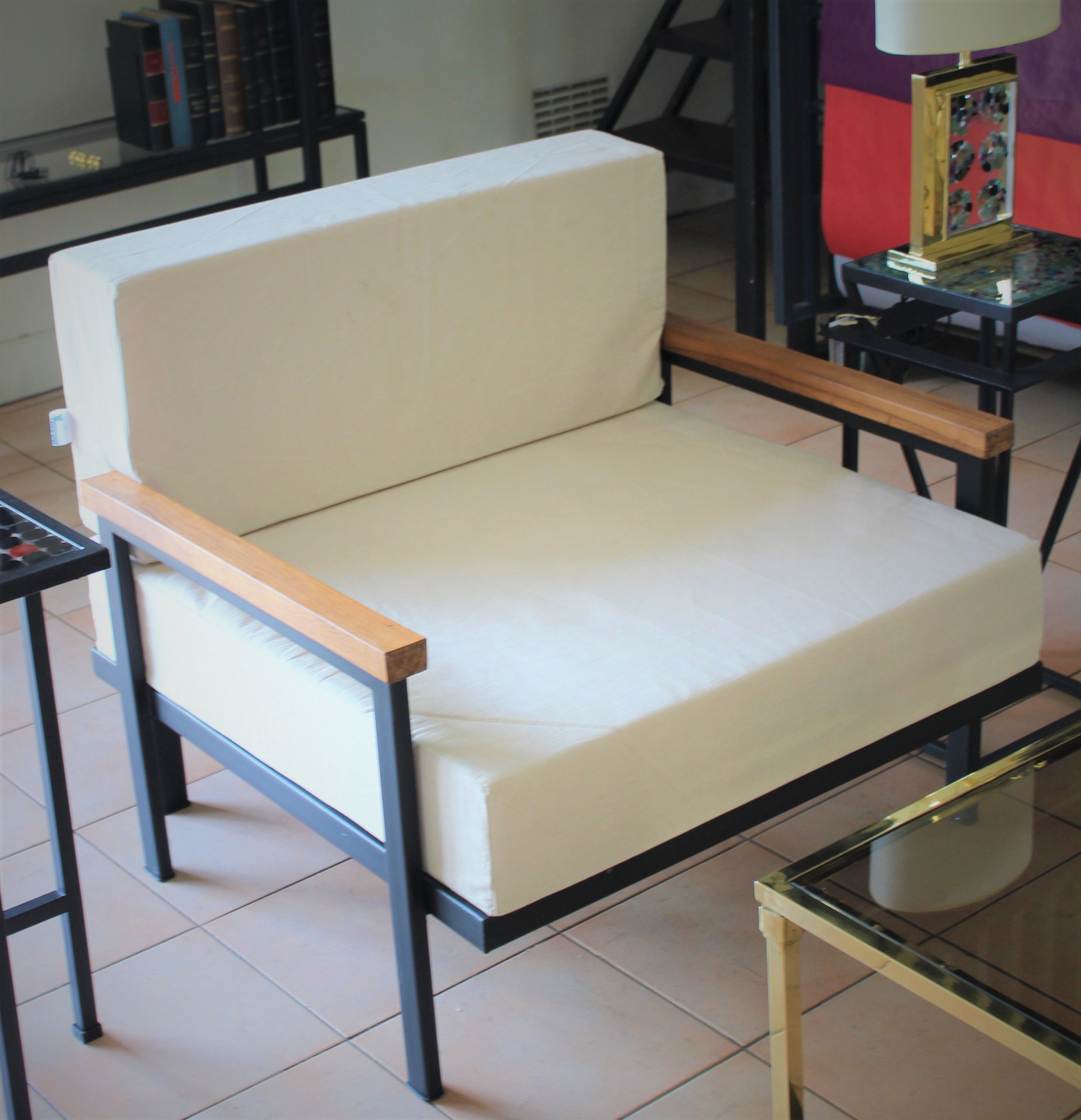 FAUTEUIL DE JARDIN ACCOUDOIR EN BOIS