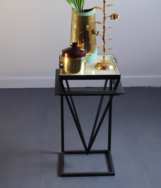 BC PYRAMIDE PLATEAU VITRE 27X27 CM