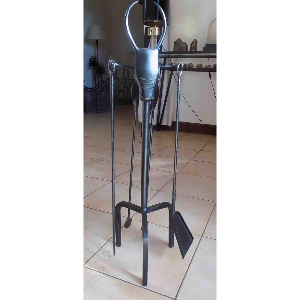 valet tête de zébu fer