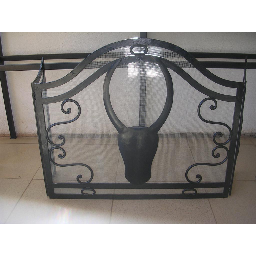 pare feu tête de zebu fer